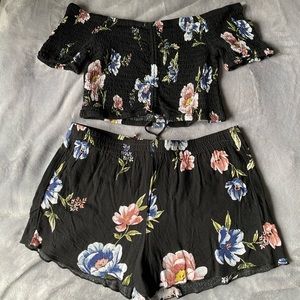Kendall and Kylie Two piece floral set
